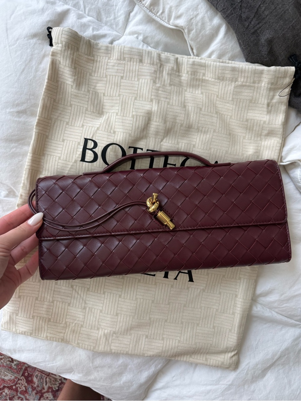 Authentic bottega Veneta andiamo clutch